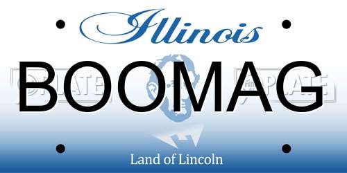 BOOMAG Illinois License Plate
