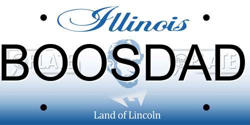 BOOSDAD Illinois License Plate
