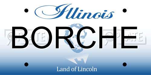BORCHE Illinois License Plate