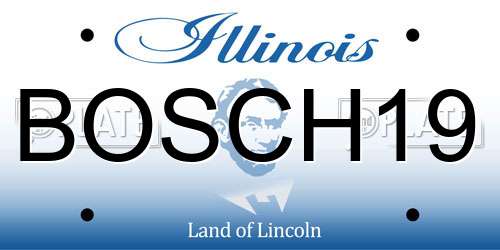 BOSCH19 Illinois License Plate