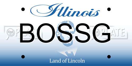 BOSSG Illinois License Plate
