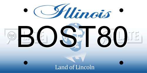 BOST80 Illinois License Plate