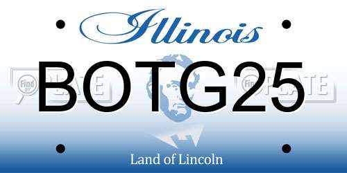 BOTG25 Illinois License Plate
