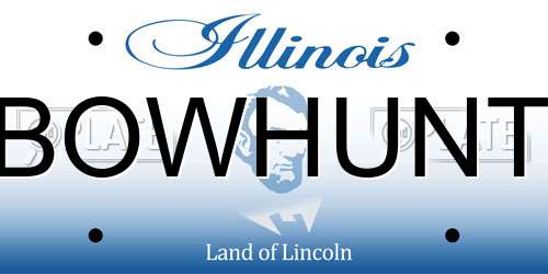 BOWHUNT Illinois License Plate