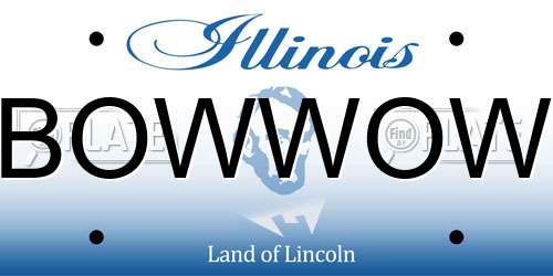 BOWWOW Illinois License Plate