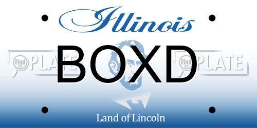 BOXD Illinois License Plate