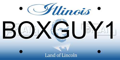 BOXGUY1 Illinois License Plate