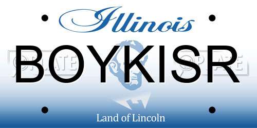 BOYKISR Illinois License Plate