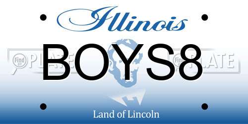 BOYS8 Illinois License Plate