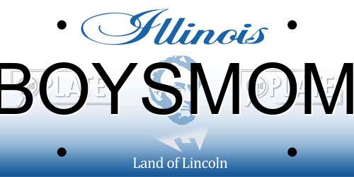BOYSMOM Illinois License Plate