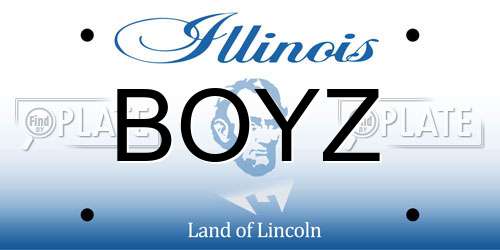 BOYZ Illinois License Plate