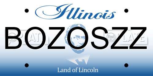 BOZOSZZ Illinois License Plate
