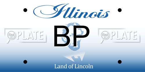 BP Illinois License Plate