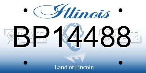 BP14488 Illinois License Plate