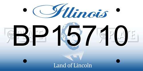 BP15710 Illinois License Plate