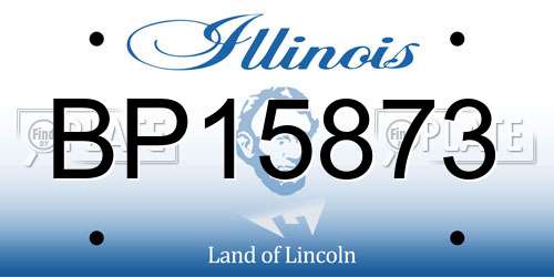 BP15873 Illinois License Plate