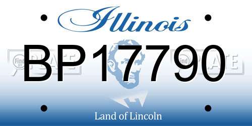 BP17790 Illinois License Plate