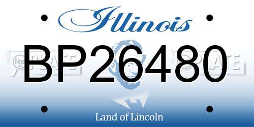 BP26480 Illinois License Plate