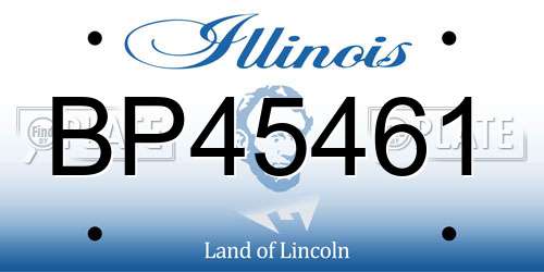 BP45461 Illinois License Plate