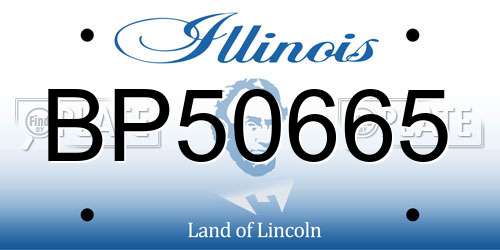 BP50665 Illinois License Plate