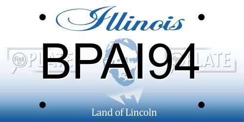 BPAI94 Illinois License Plate