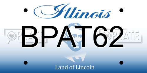 BPAT62 Illinois License Plate