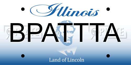 BPATTTA Illinois License Plate