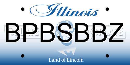 BPBSBBZ Illinois License Plate