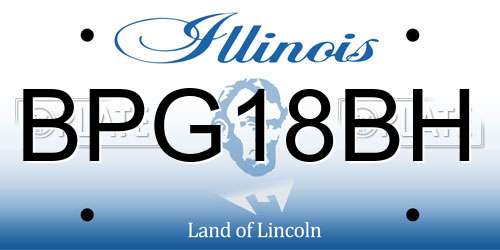 BPG18BH Illinois License Plate