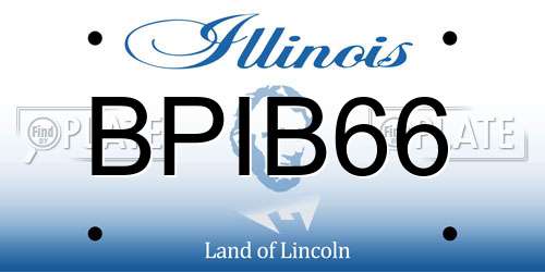 BPIB66 Illinois License Plate