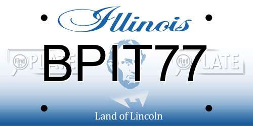 BPIT77 Illinois License Plate