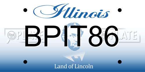 BPIT86 Illinois License Plate