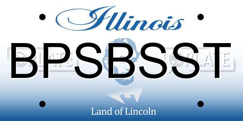 BPSBSST Illinois License Plate