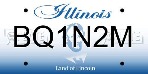 BQ1N2M Illinois License Plate