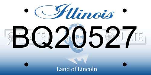 BQ20527 Illinois License Plate