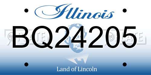 BQ24205 Illinois License Plate