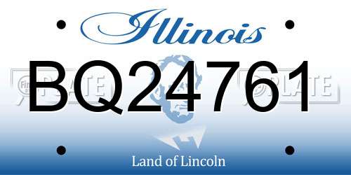 BQ24761 Illinois License Plate