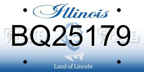 BQ25179 Illinois License Plate