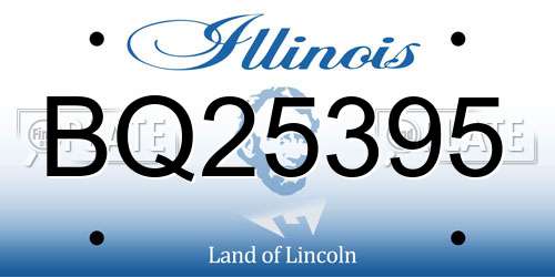 BQ25395 Illinois License Plate