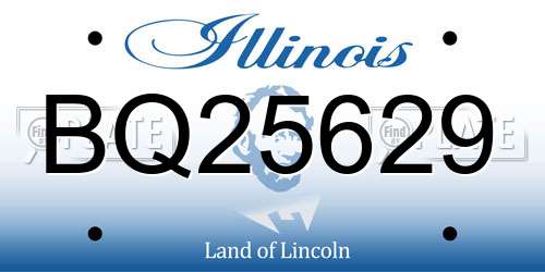 BQ25629 Illinois License Plate