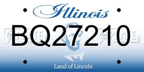 BQ27210 Illinois License Plate
