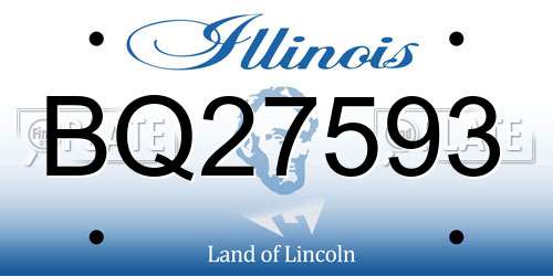BQ27593 Illinois License Plate