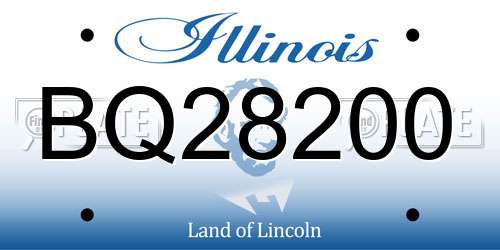BQ28200 Illinois License Plate