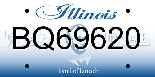 BQ69620 Illinois License Plate