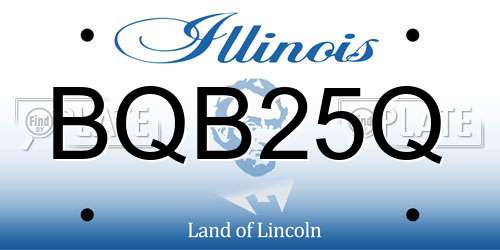 BQB25Q Illinois License Plate