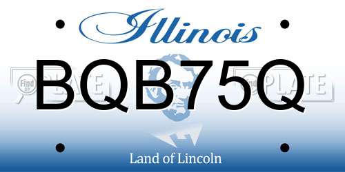 BQB75Q Illinois License Plate