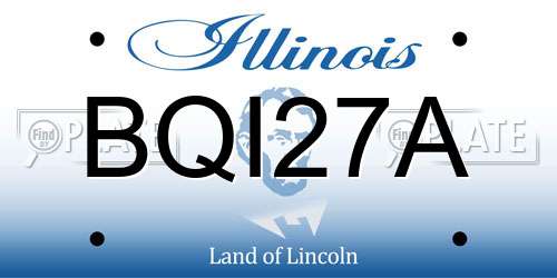 BQI27A Illinois License Plate