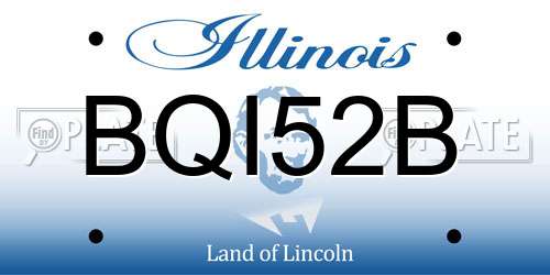 BQI52B Illinois License Plate