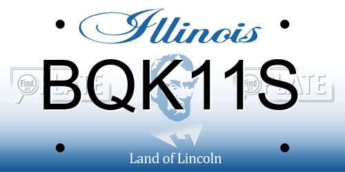 BQK11S Illinois License Plate