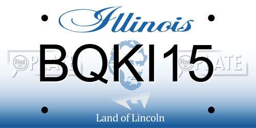 BQKI15 Illinois License Plate